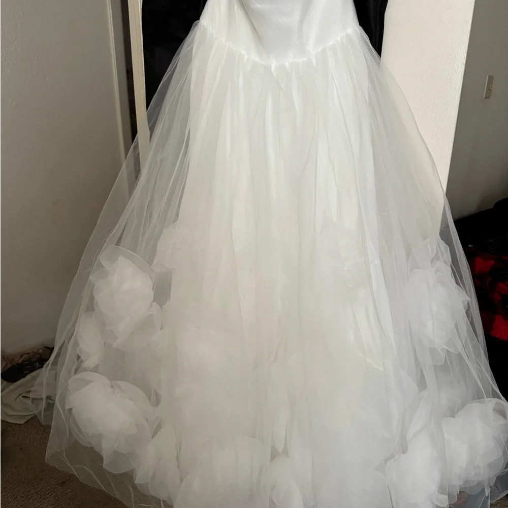 Strapless wedding dress size XL - Picture 7 of 12